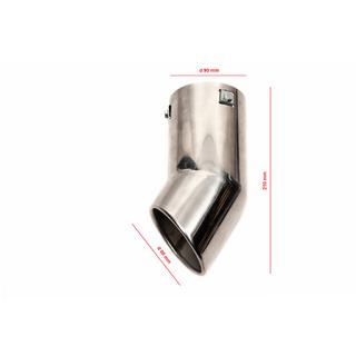 Terminale di Scarico Acciaio Inox Toyota Land Cruiser Prado 150 2009-2023 foto 4