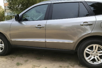Hyundai Santa Fe 2 2006-2012 Modanature porta acciaio inox (4 pz) foto 1