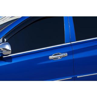 Modanature cromate per finestrini PickUp (4 pz, acciaio inox) SsangYong Action 2005-2018