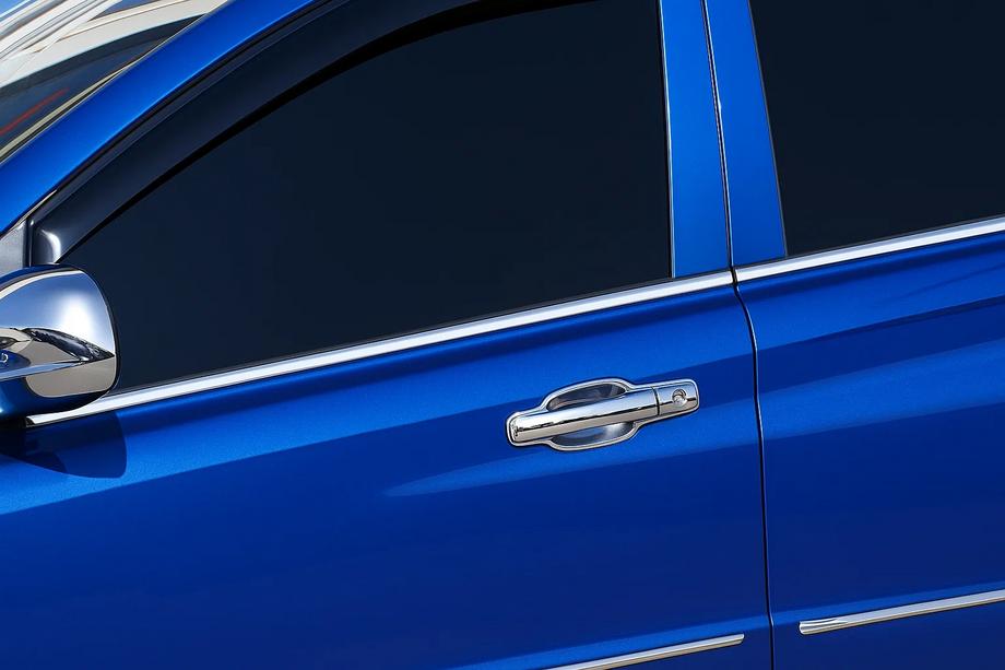 SsangYong Action 2005-2018 Modanature cromate per finestrini PickUp (4 pz, acciaio inox) Image