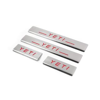 Battitacco in acciaio inox Carmos V2-RED (4 pz) Skoda Yeti 2009-2017 foto 2