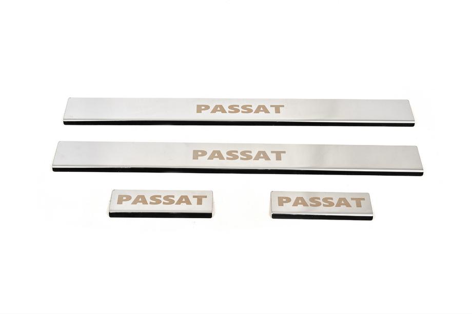 Volkswagen Passat B5 1997-2005 Battitacco Carmos (4 pz, acciaio inox) Foto 5