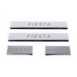 Battitacco in acciaio inox Carmos V1 (4 pz) Ford Fiesta 2002-2008 foto 2