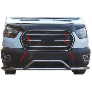 Cornice Griglia Cromata (2019+, 4 pz, Acciaio Inox) foto 1