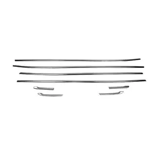 Set modanature inferiori porta (8 pz, acciaio inox) foto 2