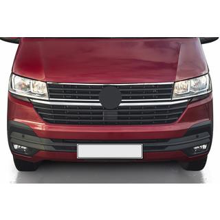 Cornice superiore griglia 2019+ (1 pz, acciaio inox) Volkswagen T6 2015-2024 foto 1