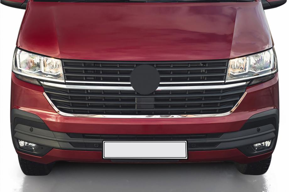Volkswagen T6 2015-2024 Modanatura Griglia Anteriore Smile Cromata 2019+ (1 pz, Acciaio Inox) Image