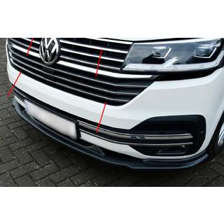 Modanature cromate per griglia 2019+ (5 pz, acciaio inox) Volkswagen T6 2015-2024 foto 1