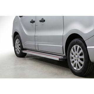 Pedane Laterali Maya Rosso-Grigio (2 pz, Alluminio) foto 1