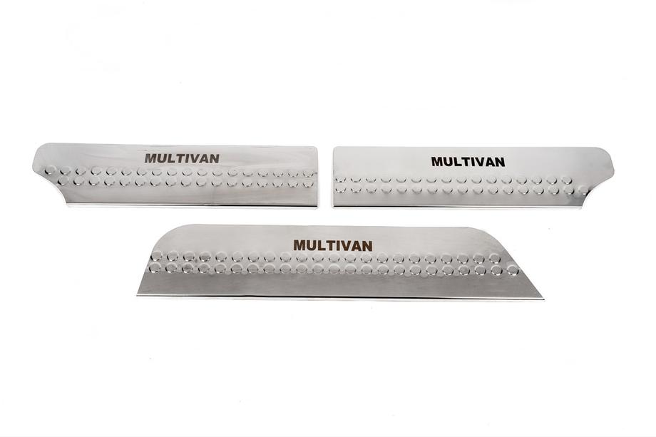 Volkswagen T4 Caravelle/Multivan 1990–2003 Battitacco interni tipo-4 (acciaio inox) 4 pezzi, Caravella Foto 4