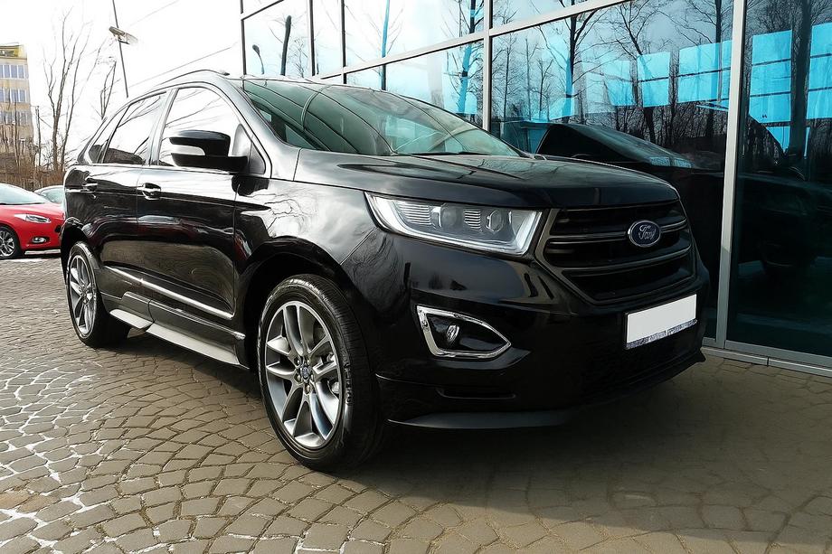 Ford Edge 2014-2024 Modanature Porte Cromate (4 pz, Acciaio Inox) Foto 3