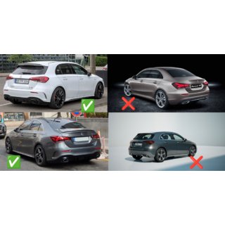 Paraspruzzi originali Premium AMG / A35 (4 pz) foto 3