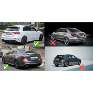 Paraspruzzi originali Premium AMG / A35 (4 pz) foto 3