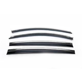 Deflettori Finestrini con Modanatura Cromata HB (4 pz, Niken) Renault Megane III 2009-2016 foto 2
