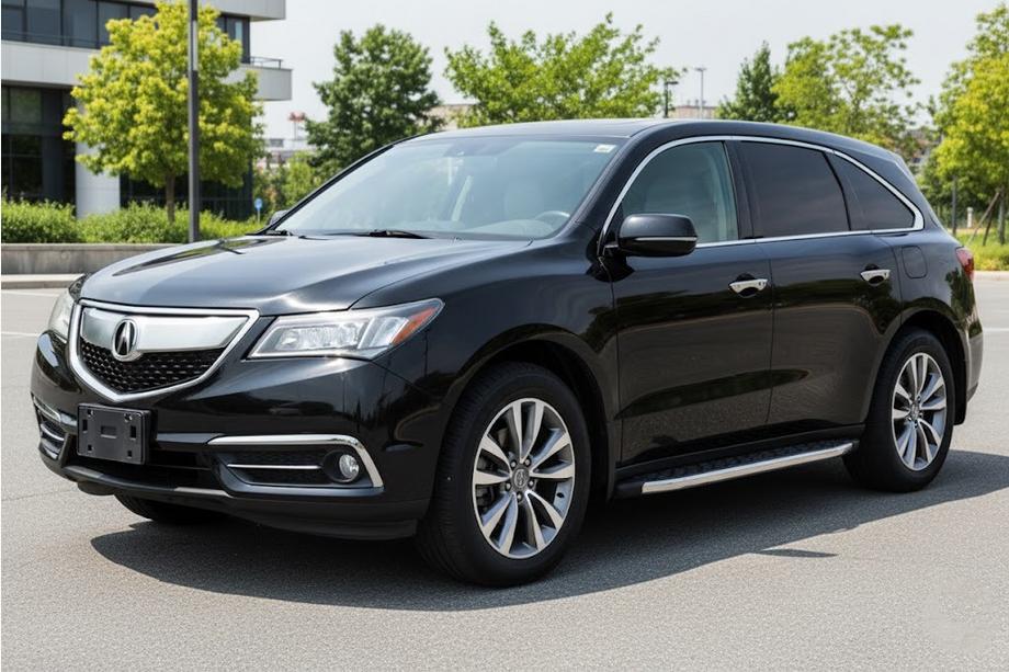 Acura MDX 2013-2020 Pedane Laterali BlackLine (2 pz, Alluminio) Image