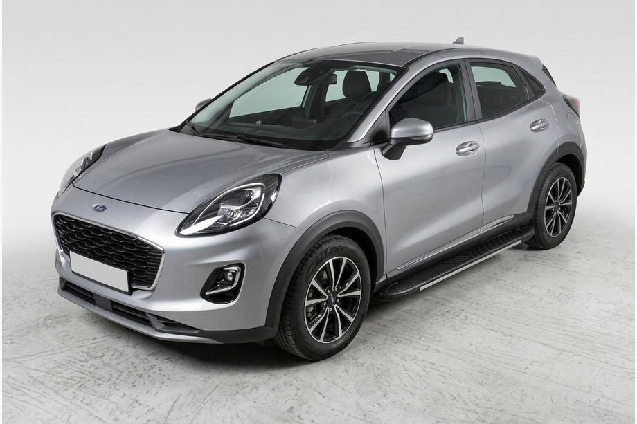 Ford Puma 2019- Pedane Laterali Bosphore Grey (2 pz, Alluminio) Image