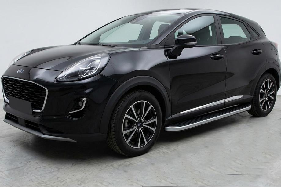 Ford Puma 2019- Pedane Laterali Tayga Grey (2 pz, Alluminio) Image