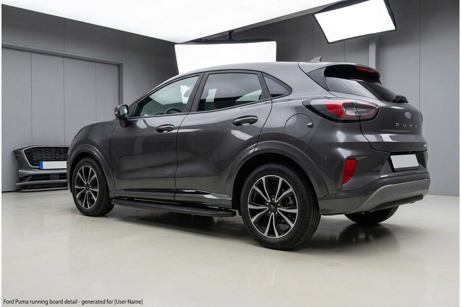 Ford Puma 2019- Pedane Laterali Tayga Black (2 pz, Alluminio) Image