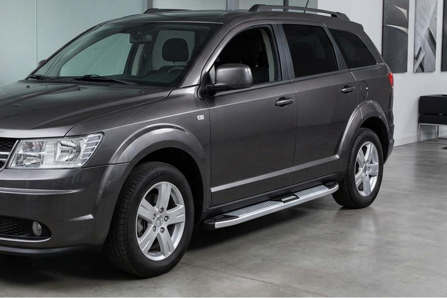 Fiat Freemont 2011-2016 Pedane Laterali Mevsim Grey (2 pz, Alluminio) Image