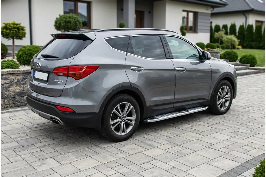 Hyundai Santa Fe 3 2012-2018 Pedane Laterali Mevsim Grey (2 pz, Alluminio) Image