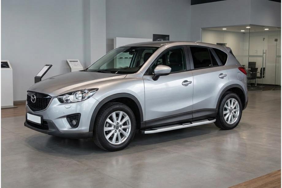 Mazda CX-5 2012-2017 Pedane Laterali Mevsim Grey (2 pz, Alluminio) Image