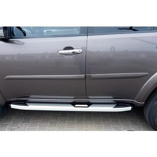 Pedane Laterali Mevsim Grey (2 pz, Alluminio) Mitsubishi Pajero Sport 2008-2015 foto 1