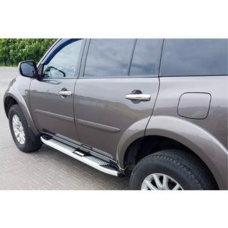 Pedane Laterali Mevsim Grey (2 pz, Alluminio) Mitsubishi Pajero Sport 2008-2015 foto 3