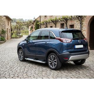 Pedane Laterali Mevsim Grey (2 pz, Alluminio) Opel Crossland X 2017-2024 foto 1