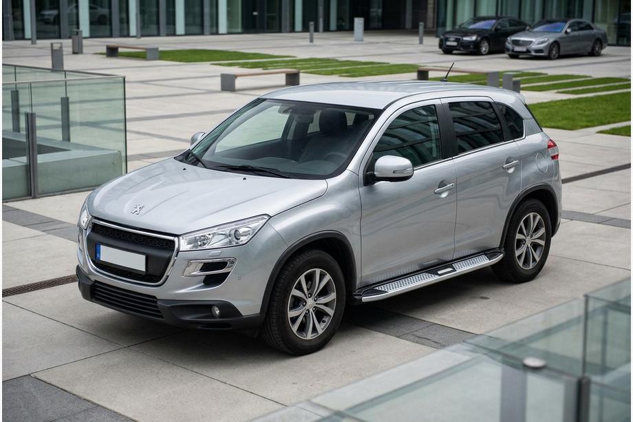 Peugeot 4008 2012-2017 Pedane Laterali Mevsim Grey (2 pz, Alluminio) Foto 1