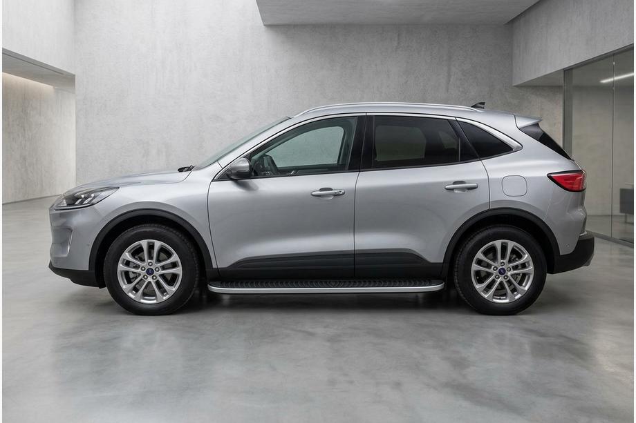 Ford Kuga/Escape 2019- Pedane Laterali Tayga Grey (2 pz, Alluminio) Image