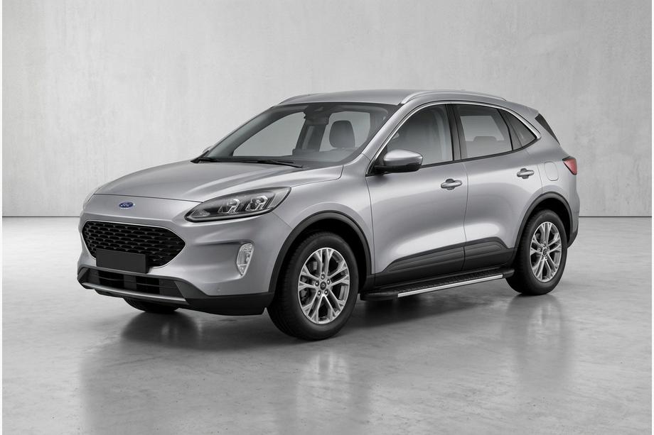 Ford Kuga/Escape 2019- Pedane Laterali Bosphore Grey (2 pz, Alluminio) Image