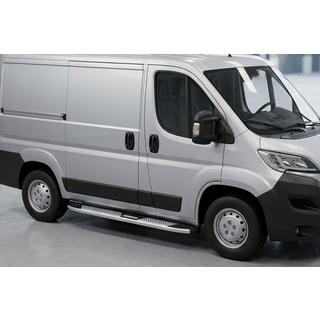Pedane Laterali Mevsim Grey (2 pz, Alluminio) Citroen Jumper 2007-2025 foto 1