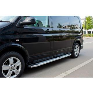 Pedane Laterali Mevsim Grey (2 pz, Alluminio) Volkswagen T5 2010-2015 foto 1
