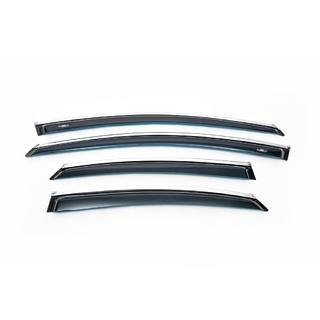 Deflettori Finestrini con Modanatura Cromata SD (4 pz, HIC) Ford Mondeo 2008-2014 foto 2