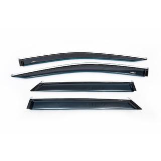 Deflettori finestrini con profilo cromato LONG (4 pz, HIC) Lexus RX 2016-2022 foto 4