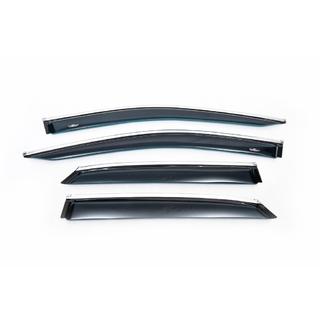 Deflettori per finestrini con modanatura cromata Short (4 pz, HIC) Lexus RX 2016-2022 foto 3