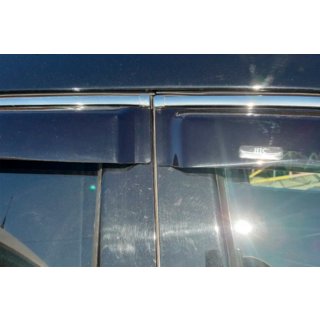 Deflettori finestrini con modanatura cromata (4 pz, HIC) Hyundai Santa Fe 4 2018-2023 foto 3