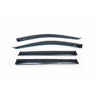 Deflettori finestrini con modanatura cromata (4 pz, HIC) Jeep Cherokee KL 2013- foto 2