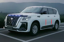 Nissan Armada 2016-2024 Modanature porte (4 pz, nere) foto 3