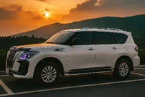 Nissan Armada 2016-2024 Modanature porte (4 pz, nere) foto 4