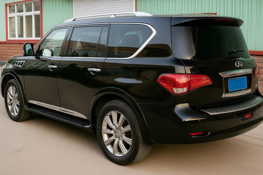 Nissan Armada 2016-2024 Modanature porte (4 pz, cromo) Foto 1