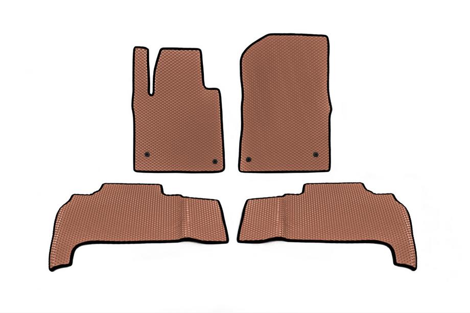 Toyota Land Cruiser 200 2007-2021 Tappetini EVA in poliuretano (2007-2012, Rosso Mattone) Image