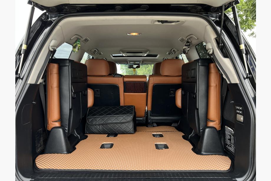 Lexus LX570/450d 2008-2022 Tappetino bagagliaio 2 pz (EVA, 7 posti, mattone) Image