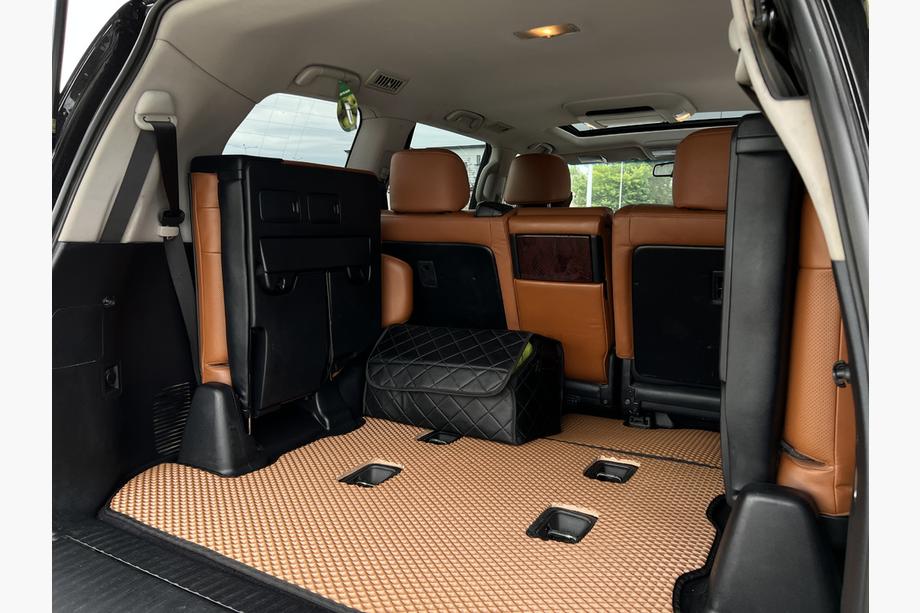 Lexus LX570/450d 2008-2022 Tappetino bagagliaio 2 pz (EVA, 7 posti, mattone) Foto 3
