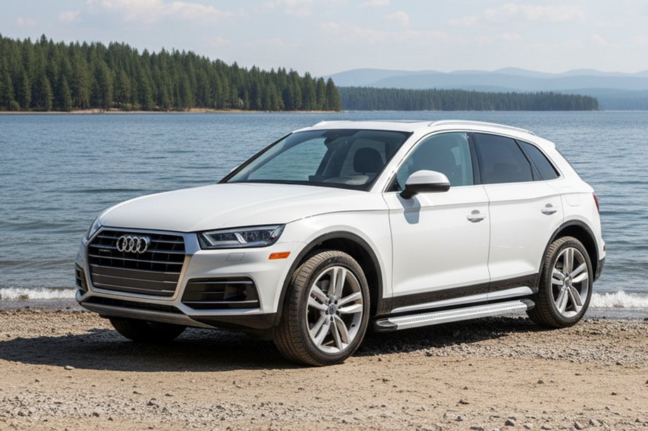 Audi Q5 2017-2025 Pedane Laterali Maya V2 (2 pz, Alluminio) Image