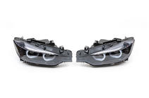 BMW 3 Series F30/F31 2012-2019 Fari anteriori Xenon con luci di posizione LED 2012-2015 (2 pz) Nero foto 3
