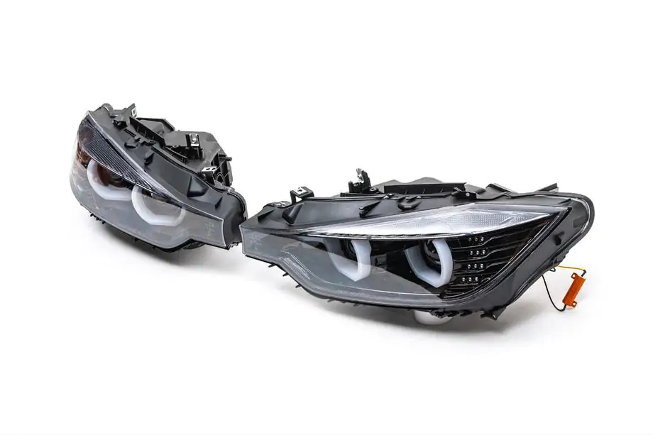 BMW 3 Series F30/F31 2012-2019 Fari anteriori Xenon con luci di posizione LED 2012-2015 (2 pz) Foto 5