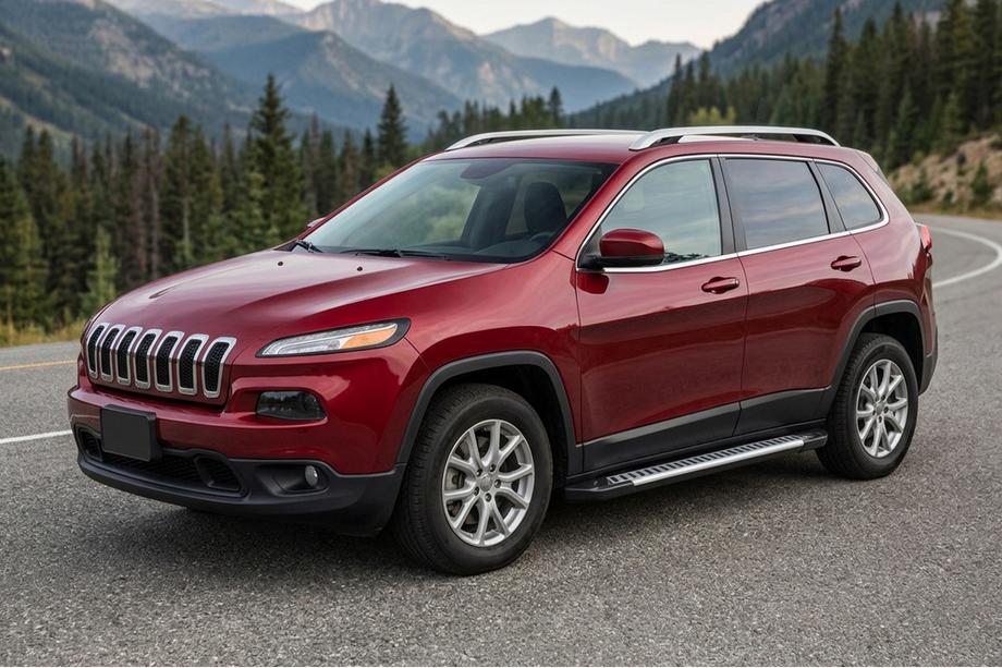 Jeep Cherokee KL 2013- Pedane Laterali Line (2 pz, Alluminio) Foto 1