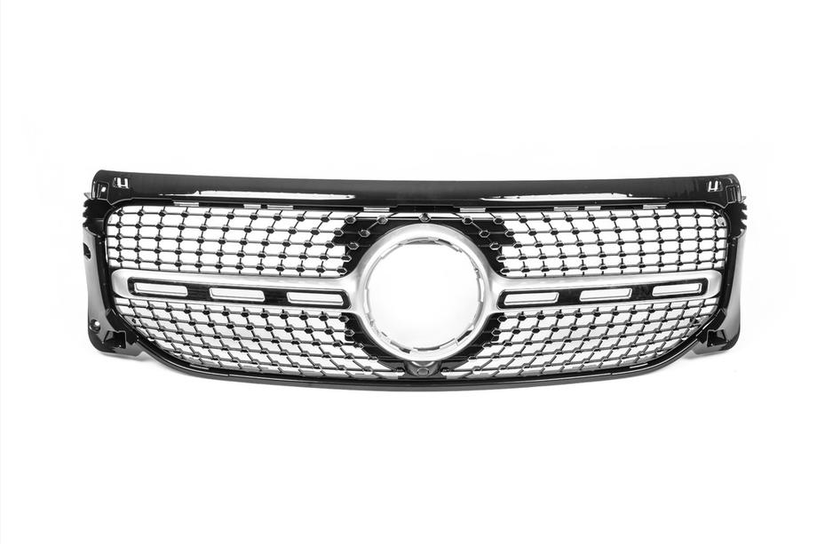 Mercedes GLB X247 2019- Griglia Anteriore Diamond Silver (per Base 2019-2023) Con predisposizione per telecamera Foto 2