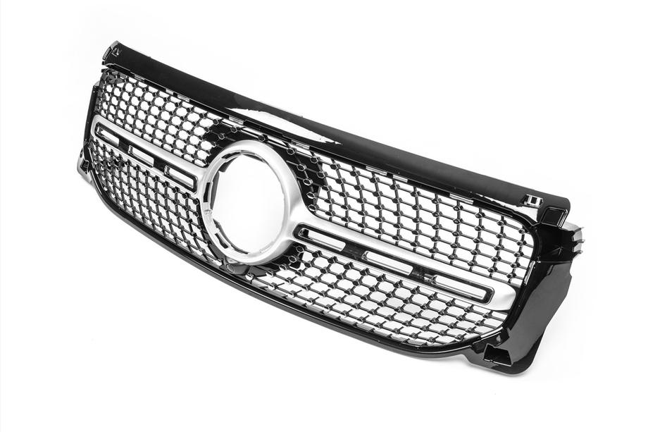 Mercedes GLB X247 2019- Griglia Anteriore Diamond Silver (per Base 2019-2023) Con predisposizione per telecamera Foto 8